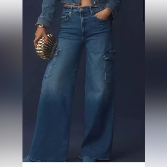 MOTHER Denim - Mother The Undercover Cargo Sneak wide-leg jeans